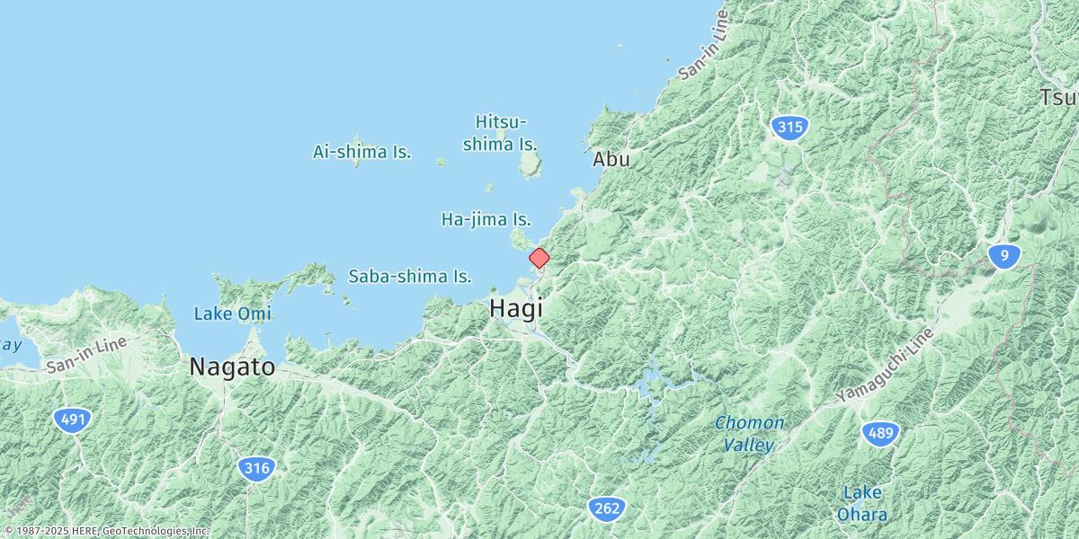 Map of Hagi