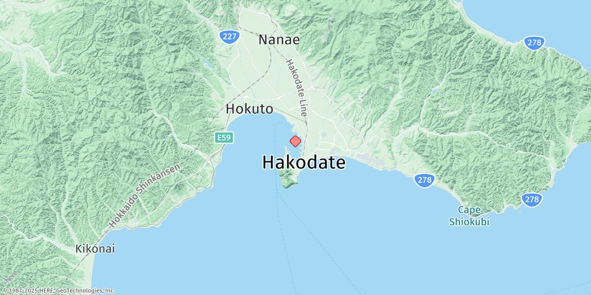 Map of Hakodate