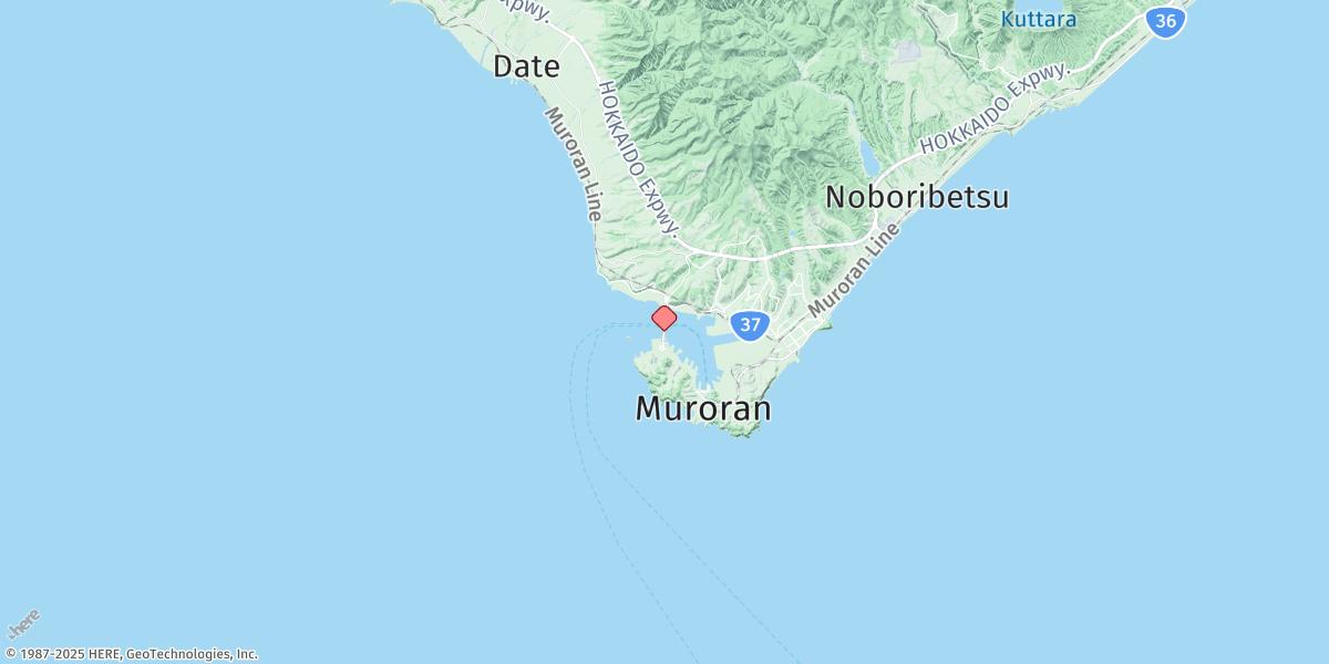 Map of Muroran