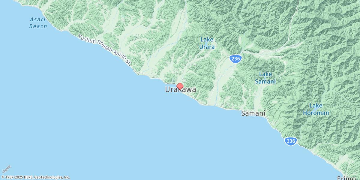 Map of Urakawa