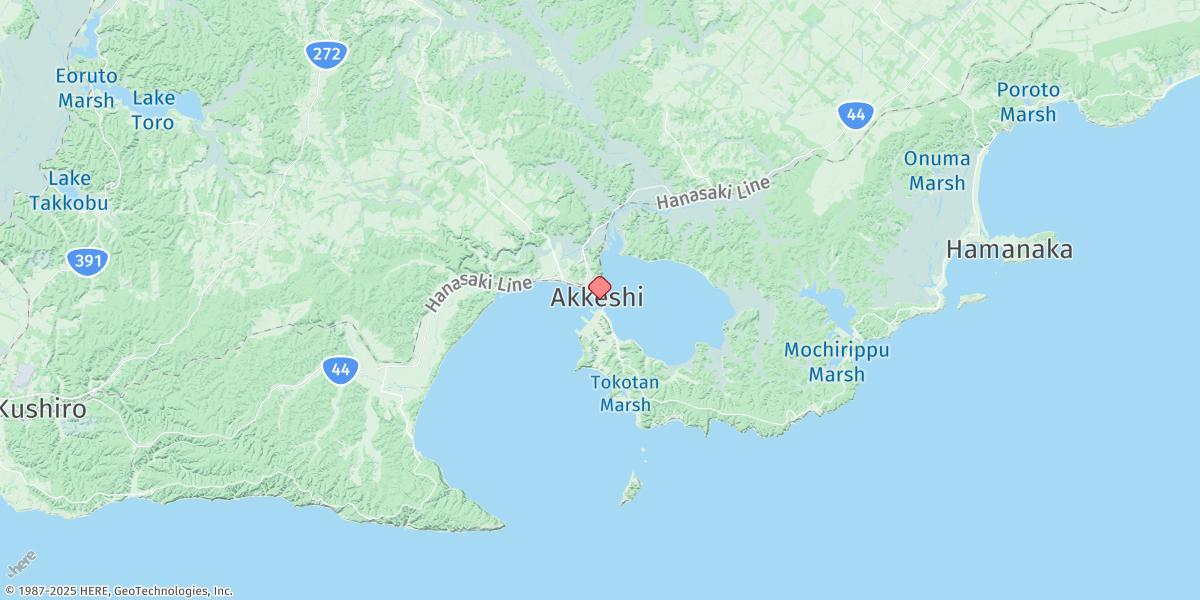 Map of Akkeshi