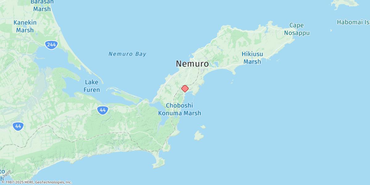 Map of Hanasaki