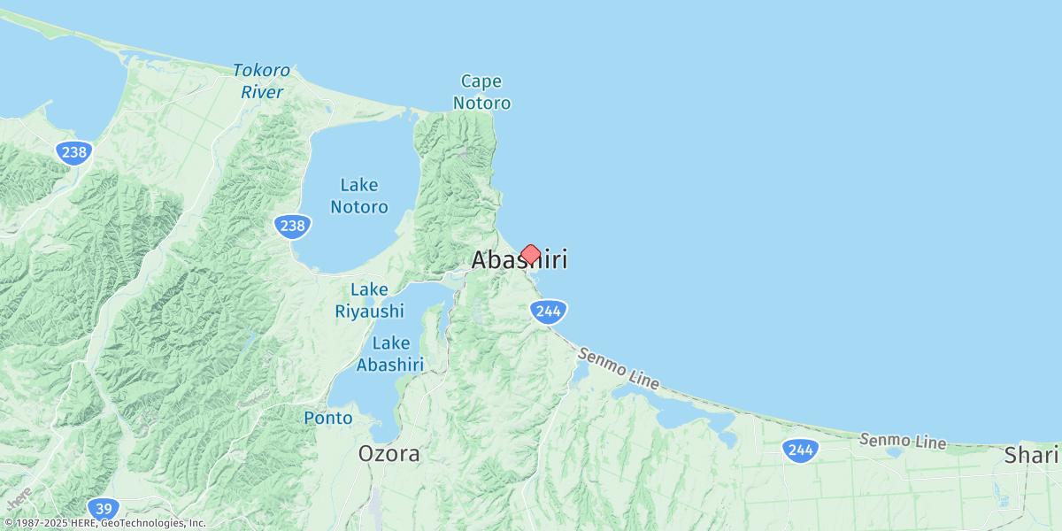 Map of Abashiri Ko