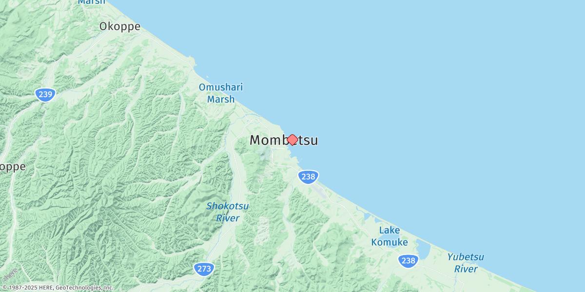 Map of Monbetsu