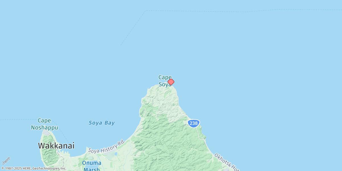 Map of Soya Misaki