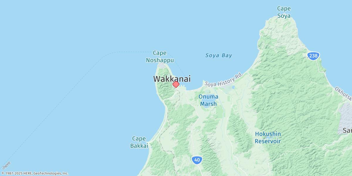 Map of Wakkanai