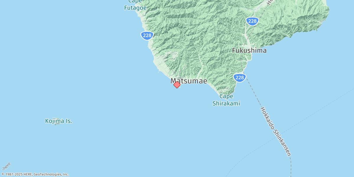 Map of Matsumae