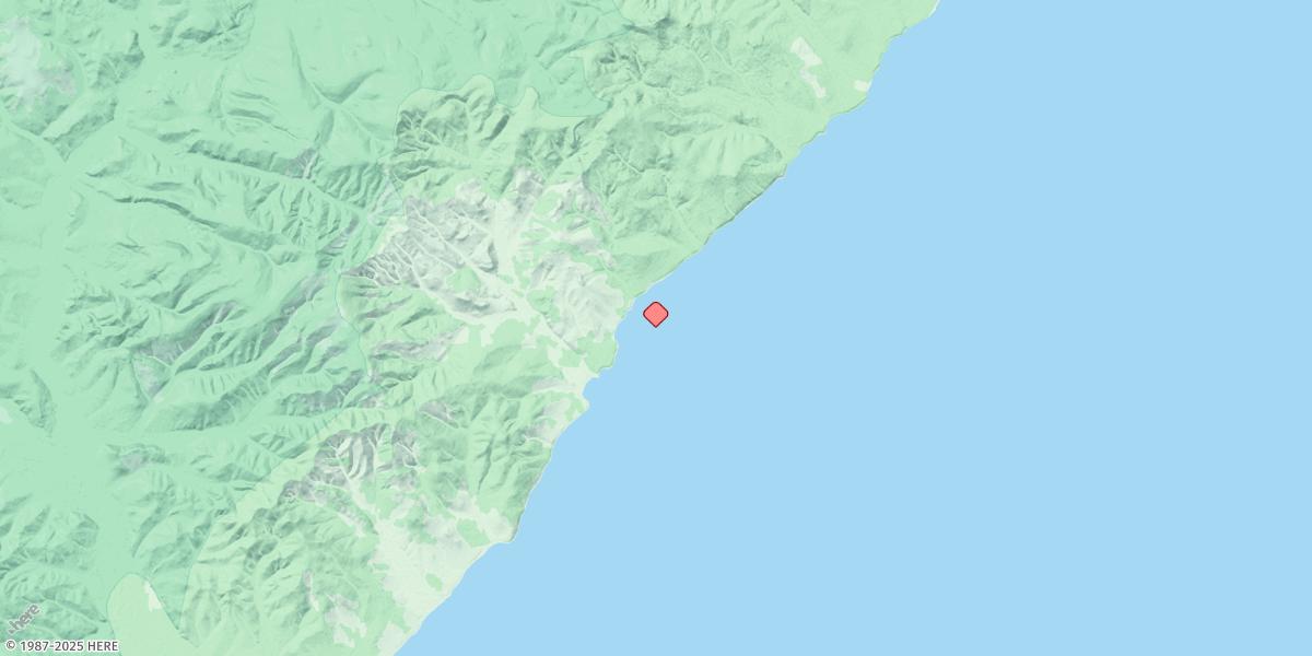 Map of Cape Vystryechni