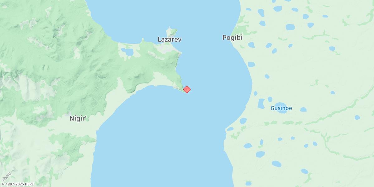 Map of Cape Muraveva