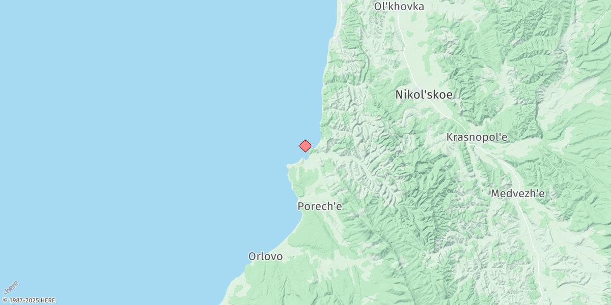Map of Ushiro Wan