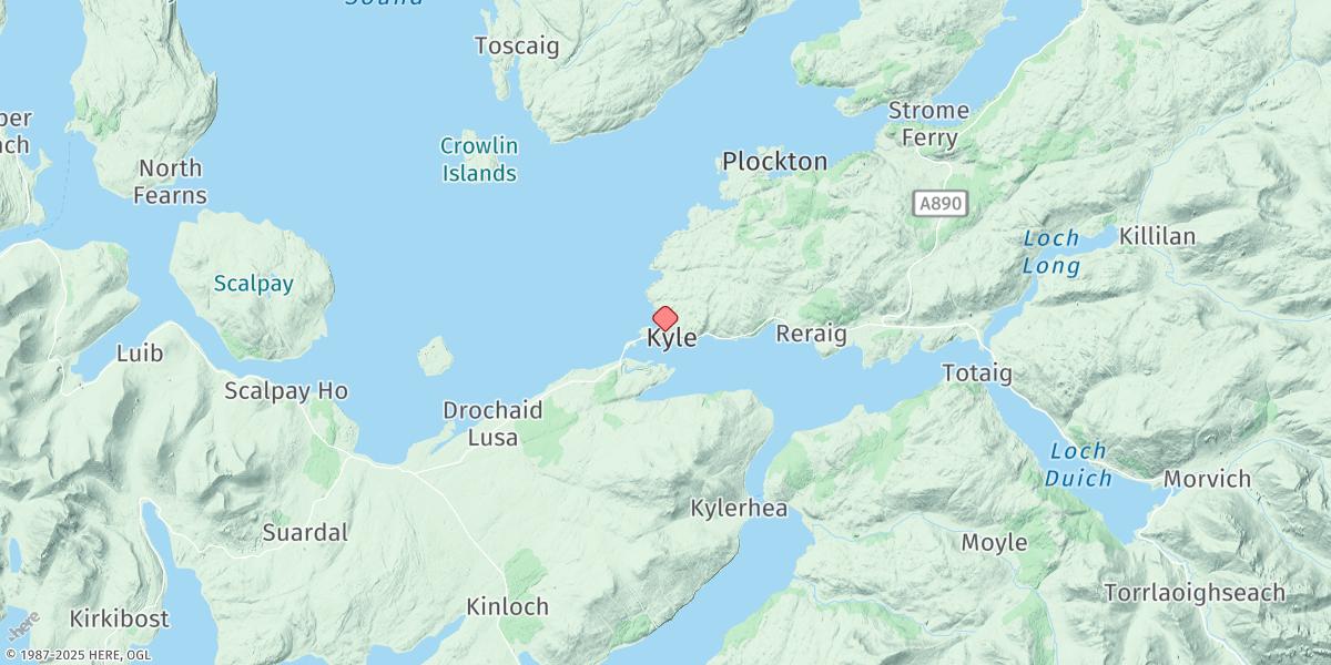 Map of Kyle Of Lochalsh