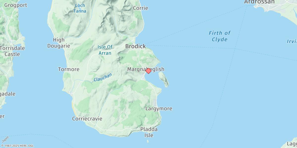 Map of Lamlash