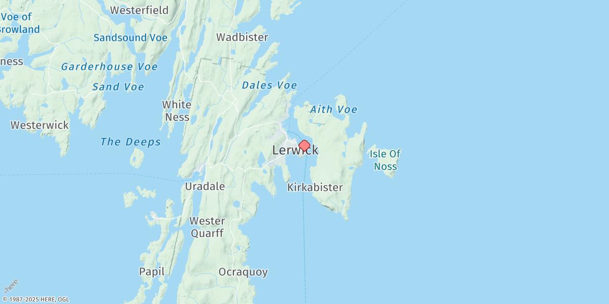 Map of Lerwick