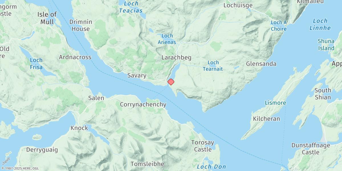 Map of Loch Aline