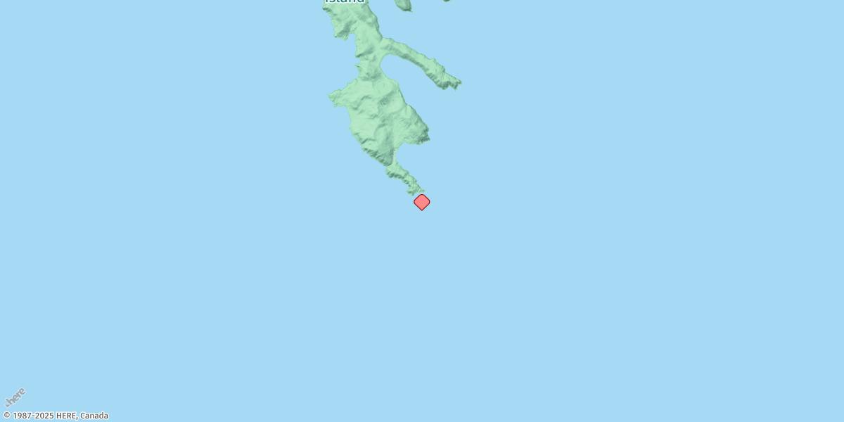 Map of Cape St. James