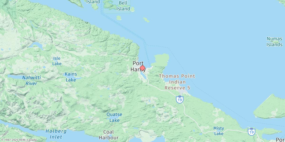 Map of Port Hardy
