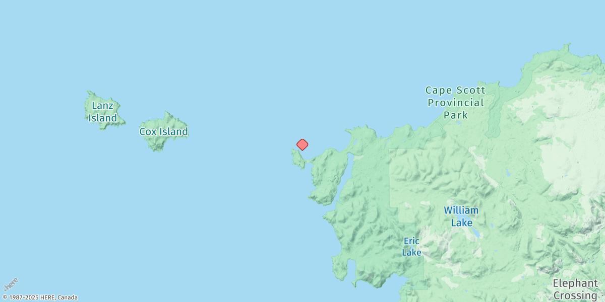 Map of Cape Scott