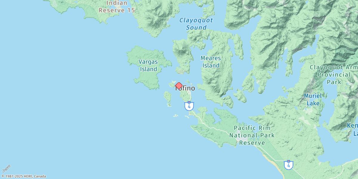 Map of Tofino