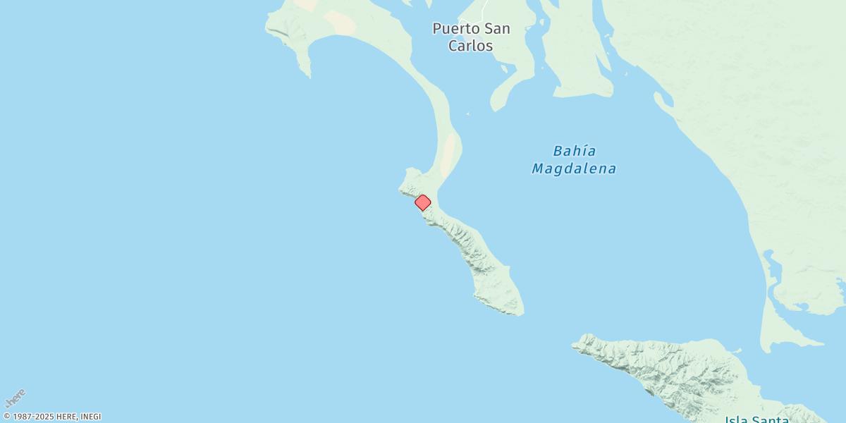 Map of Bahia Magdalena