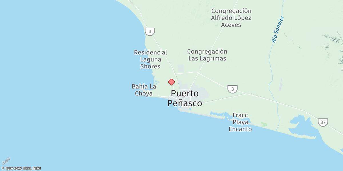 Map of Puerto Penasco