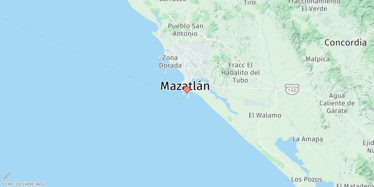 Map of Mazatlan
