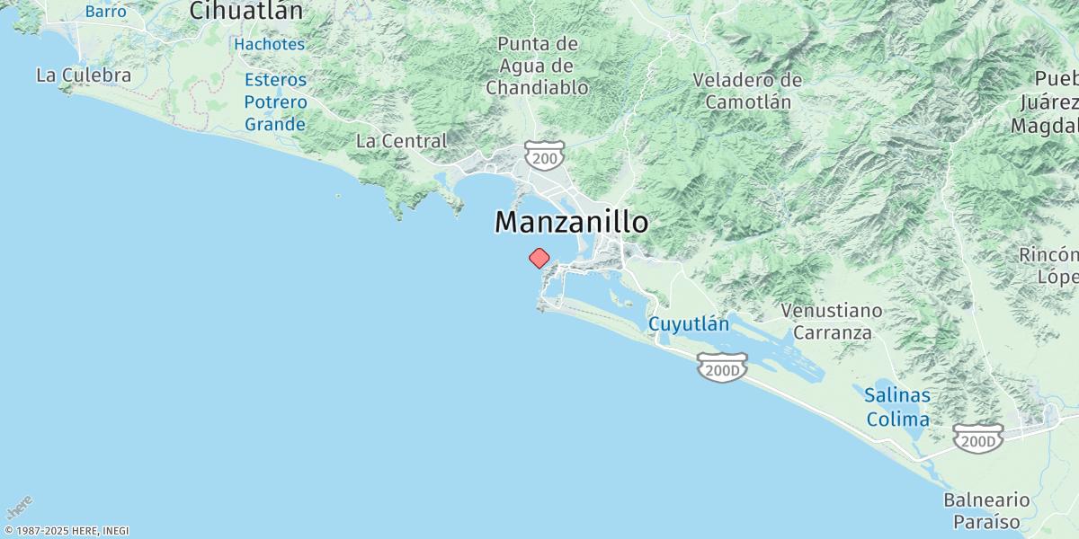 Map of Manzanillo