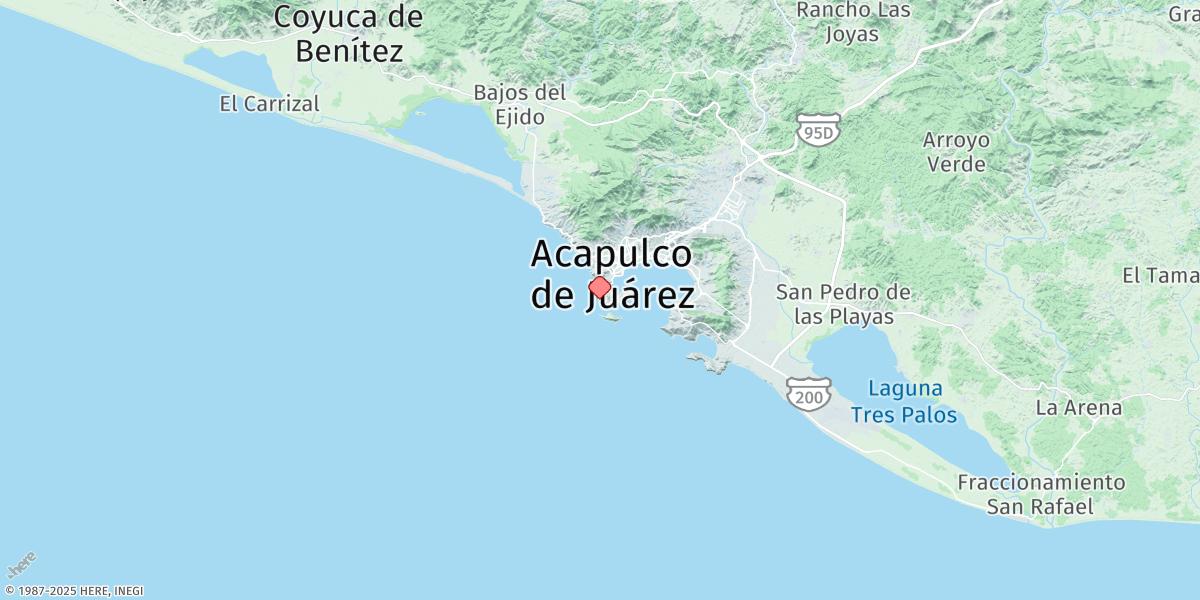 Map of Acapulco