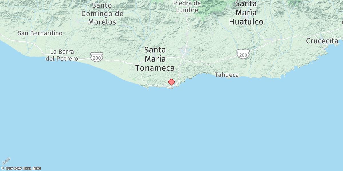 Map of Puerto Angel