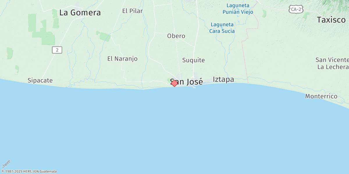 Map of San Jose (Guatemala)