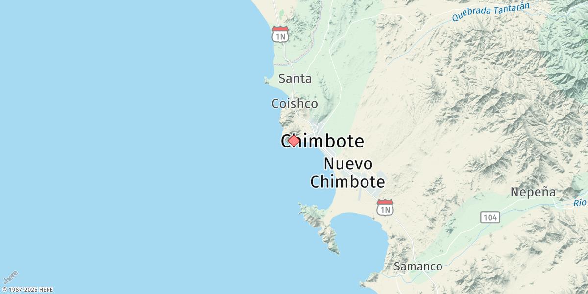 Map of Chimbote