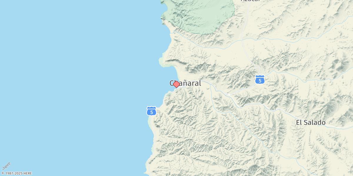 Map of Chanaral De Las Animas