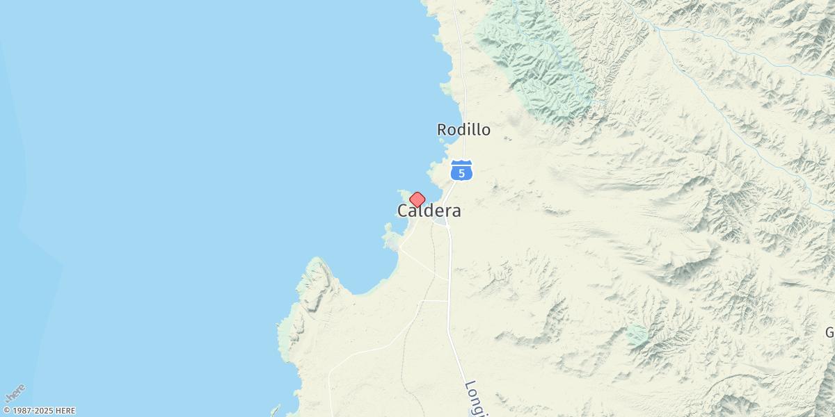 Map of Puerto Caldera