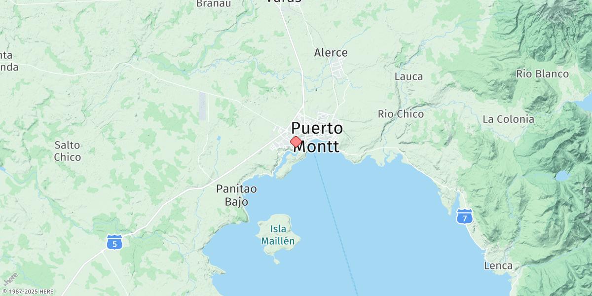 Map of Puerto Montt