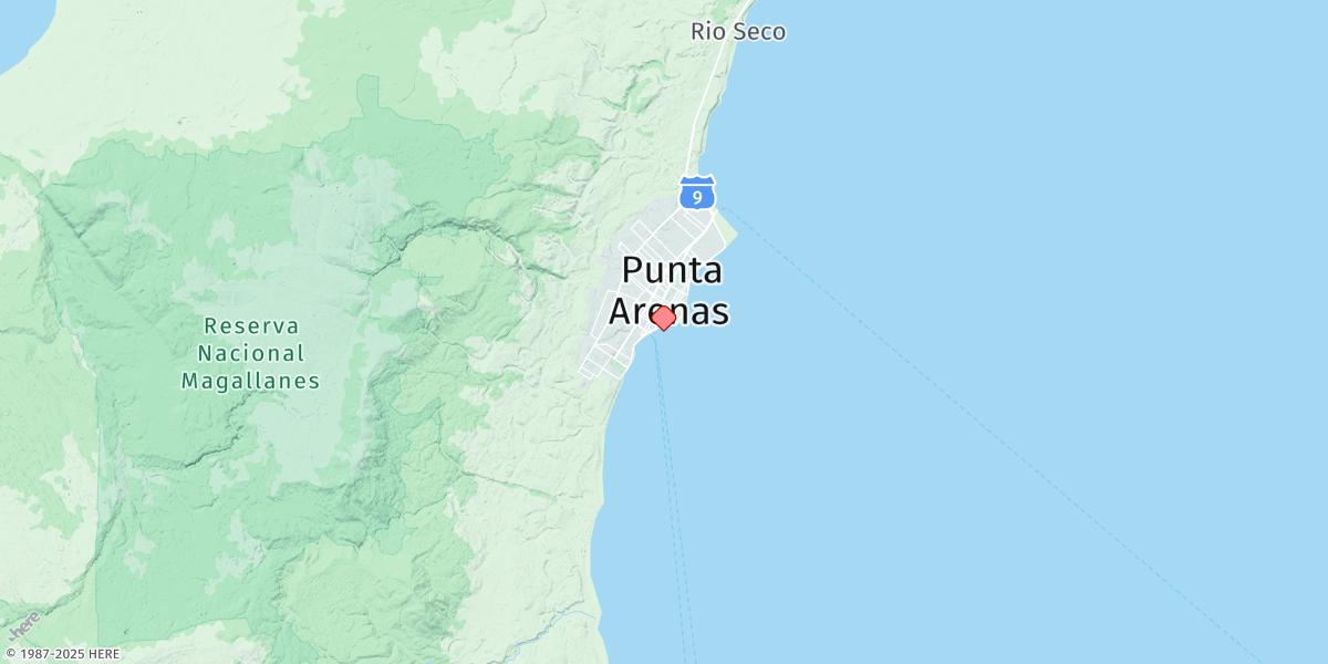 Map of Punta Arenas