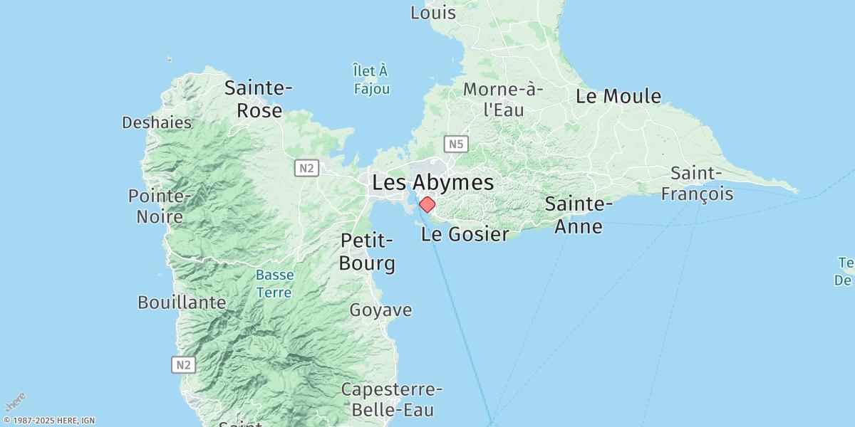 Map of Pointe-à-pitre
