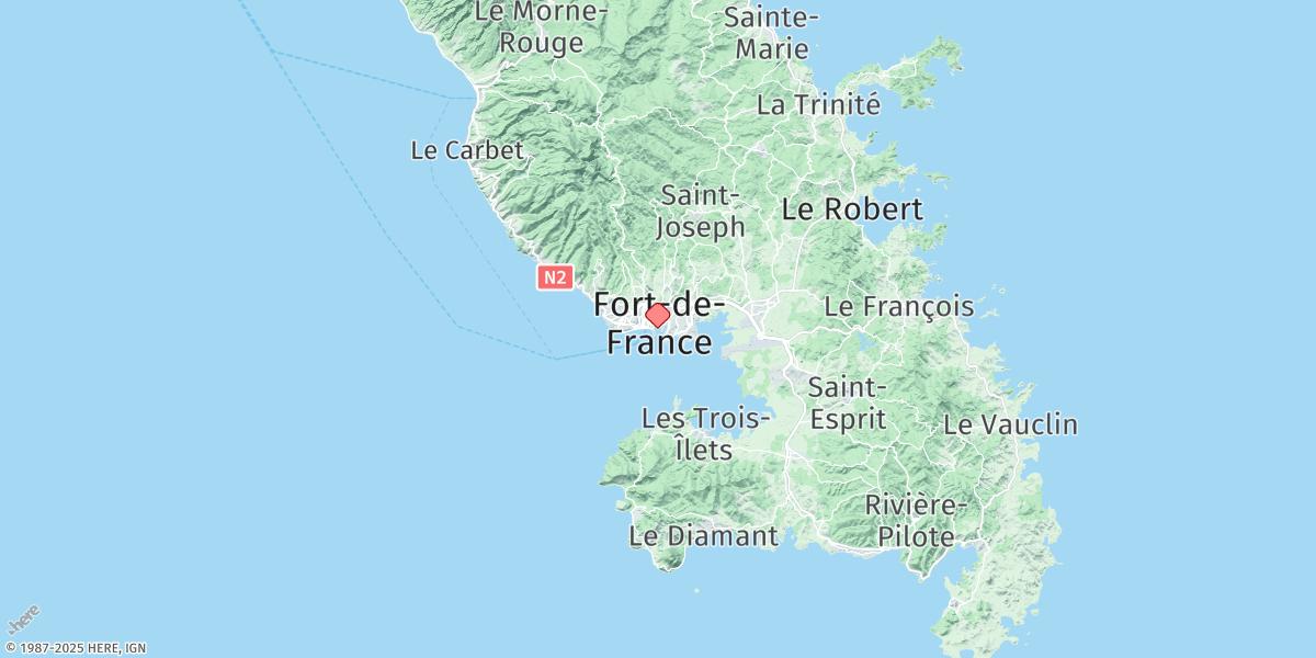 Map of Fort-de-france