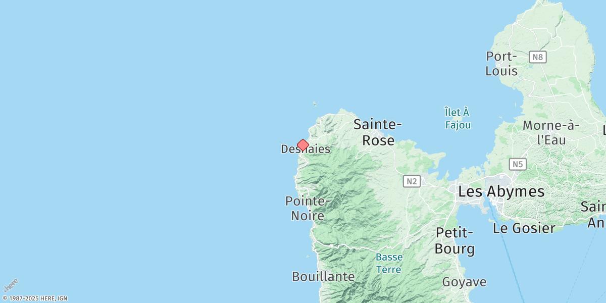 Map of Deshaies