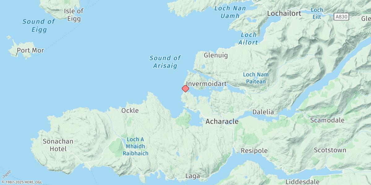 Map of Loch Moidart