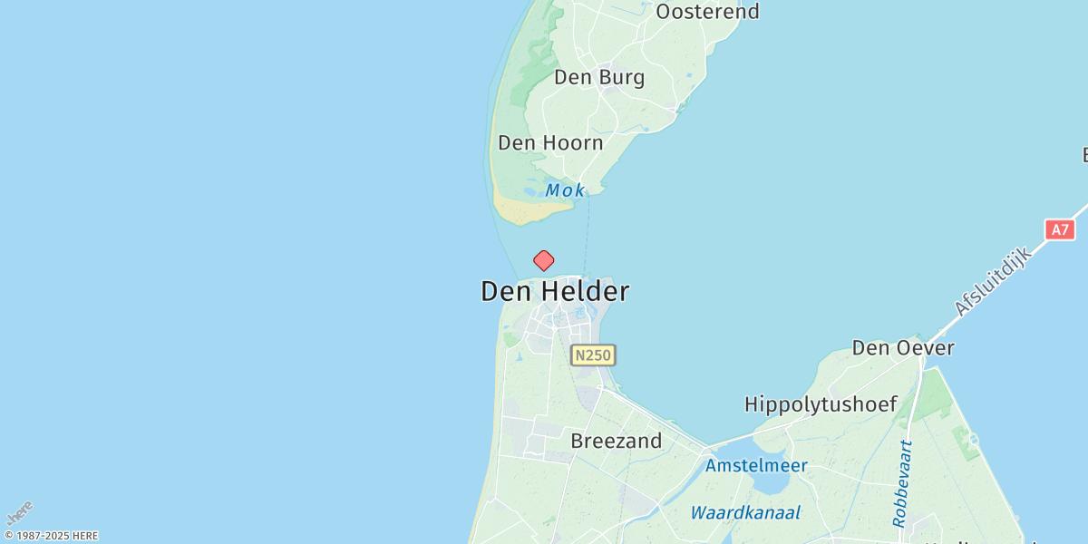 Map of Den Helder