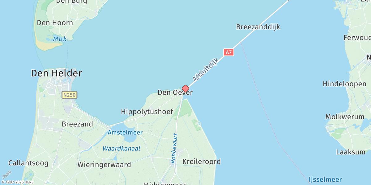 Map of Den Oever