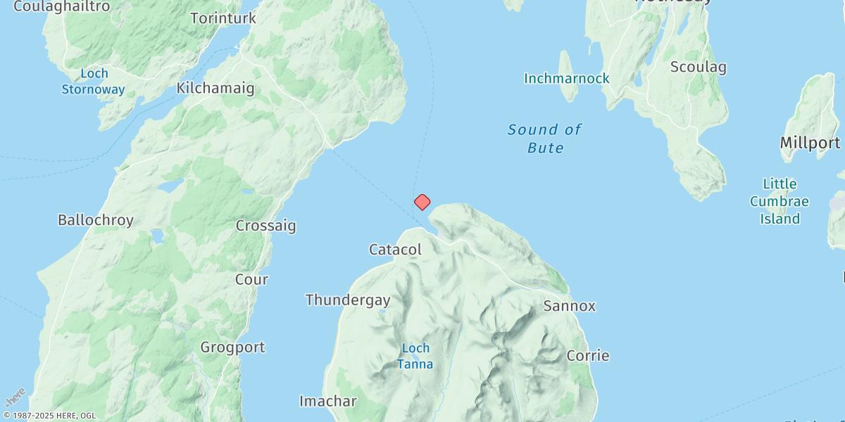 Map of Loch Ranza