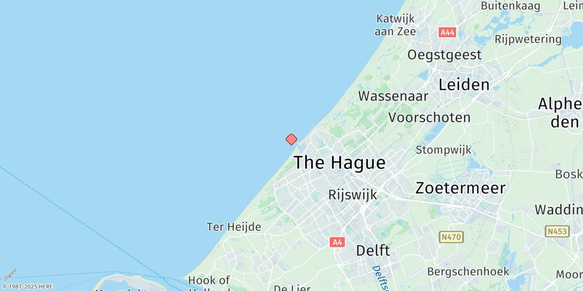 Map of Scheveningen
