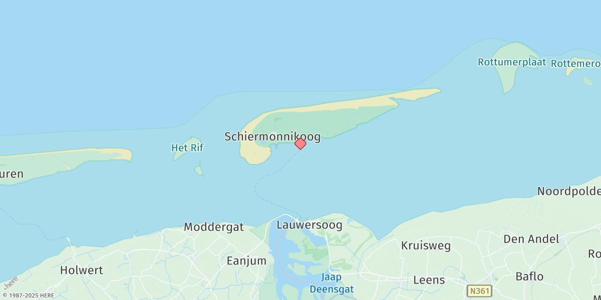 Map of Schiermonnikoog