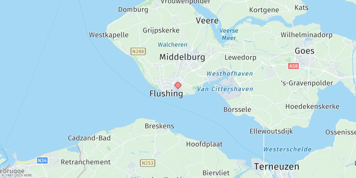 Map of Vlissingen
