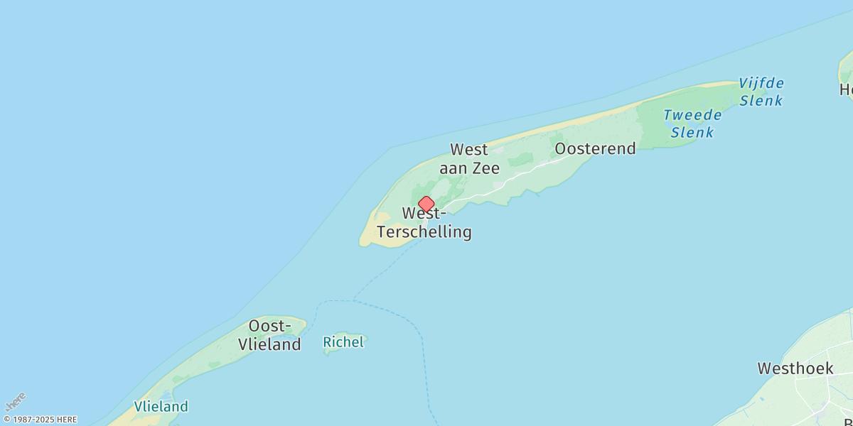 Map of West-terschelling