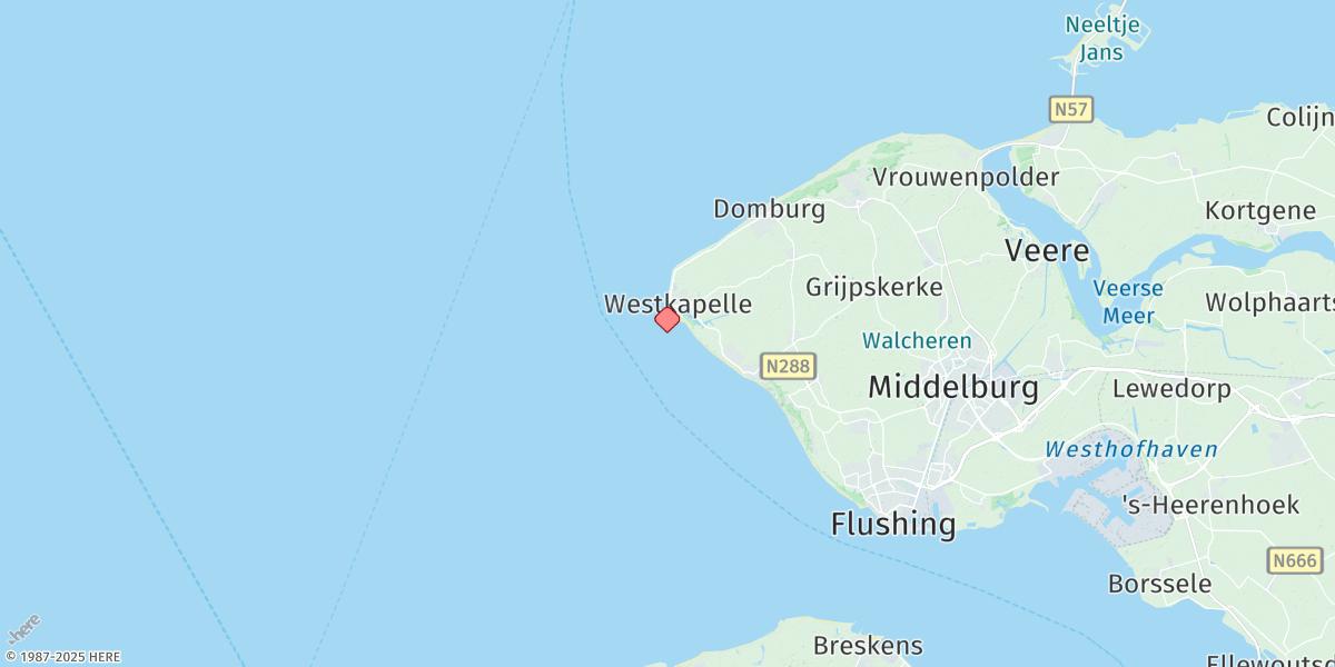 Map of Westkapelle