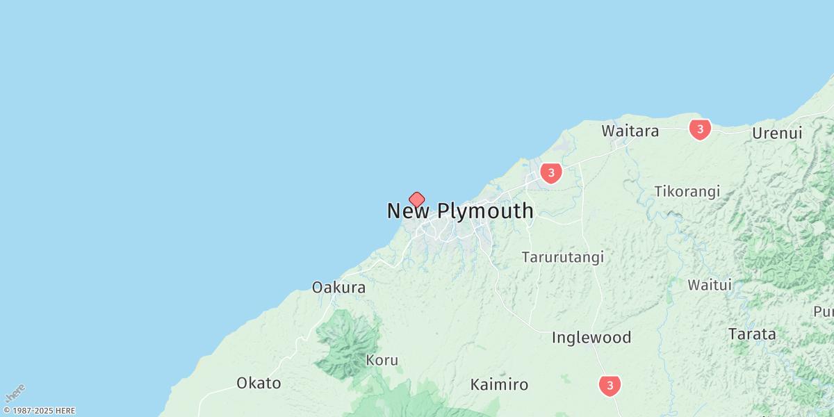 Map of Port Taranaki