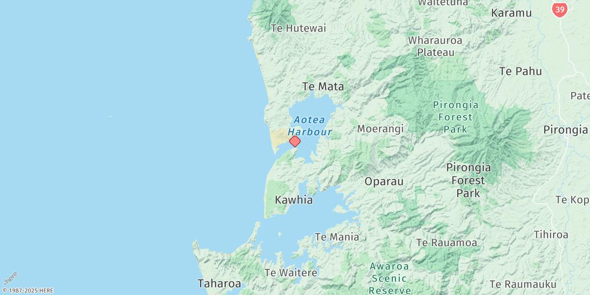 Map of Aotea Harbour