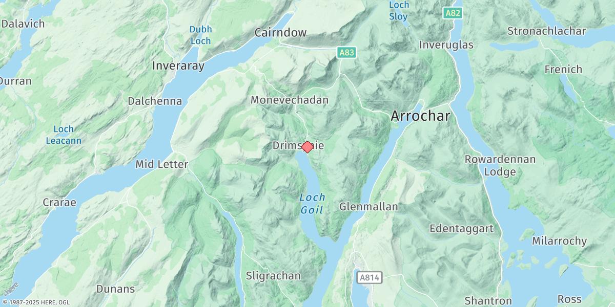 Map of Lochgoilhead