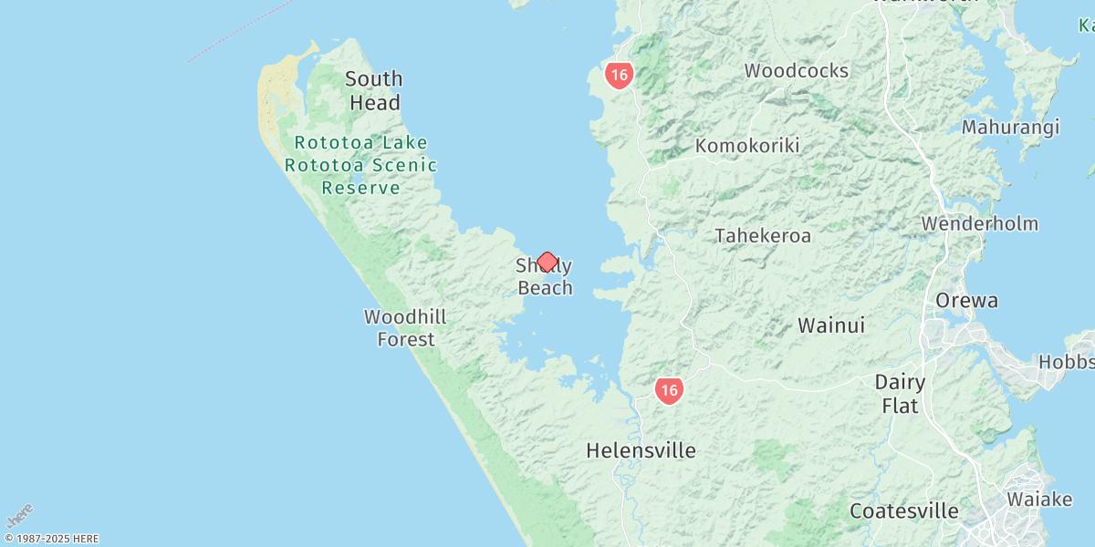 Map of Shelly Beach